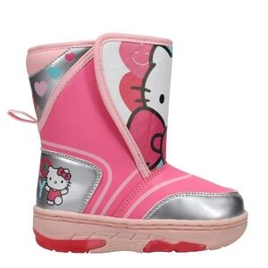 Hello Kitty pink light up snow boots size 8